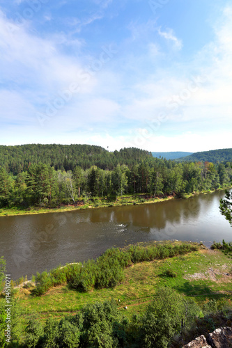 rocks and pines of the Urals