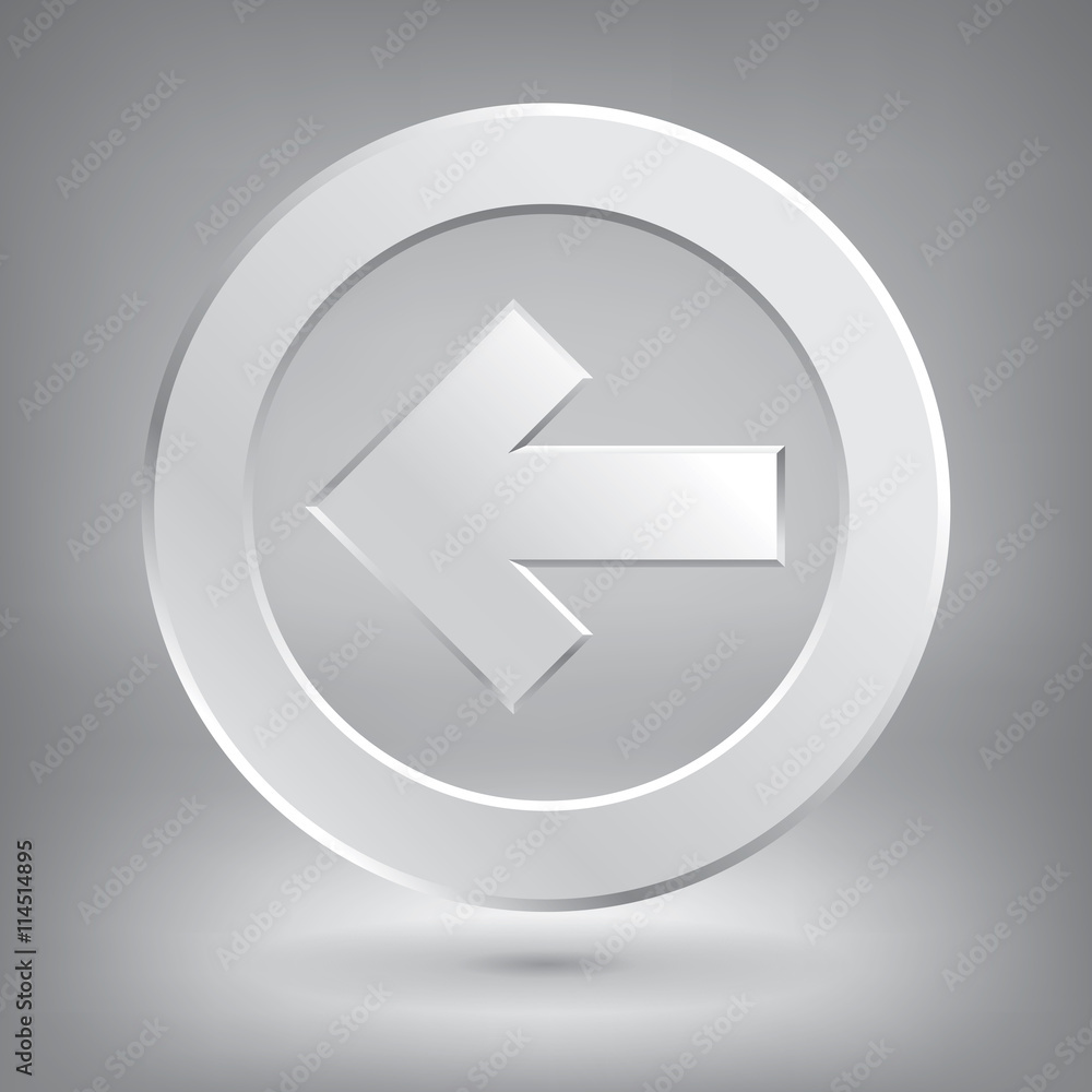 Vector volume minimalistic arrow, arrow in circle, best element for your business project, vector design sing Vector volume minimalistic arrow, arrow in circle, best element for your business project, vector design sing