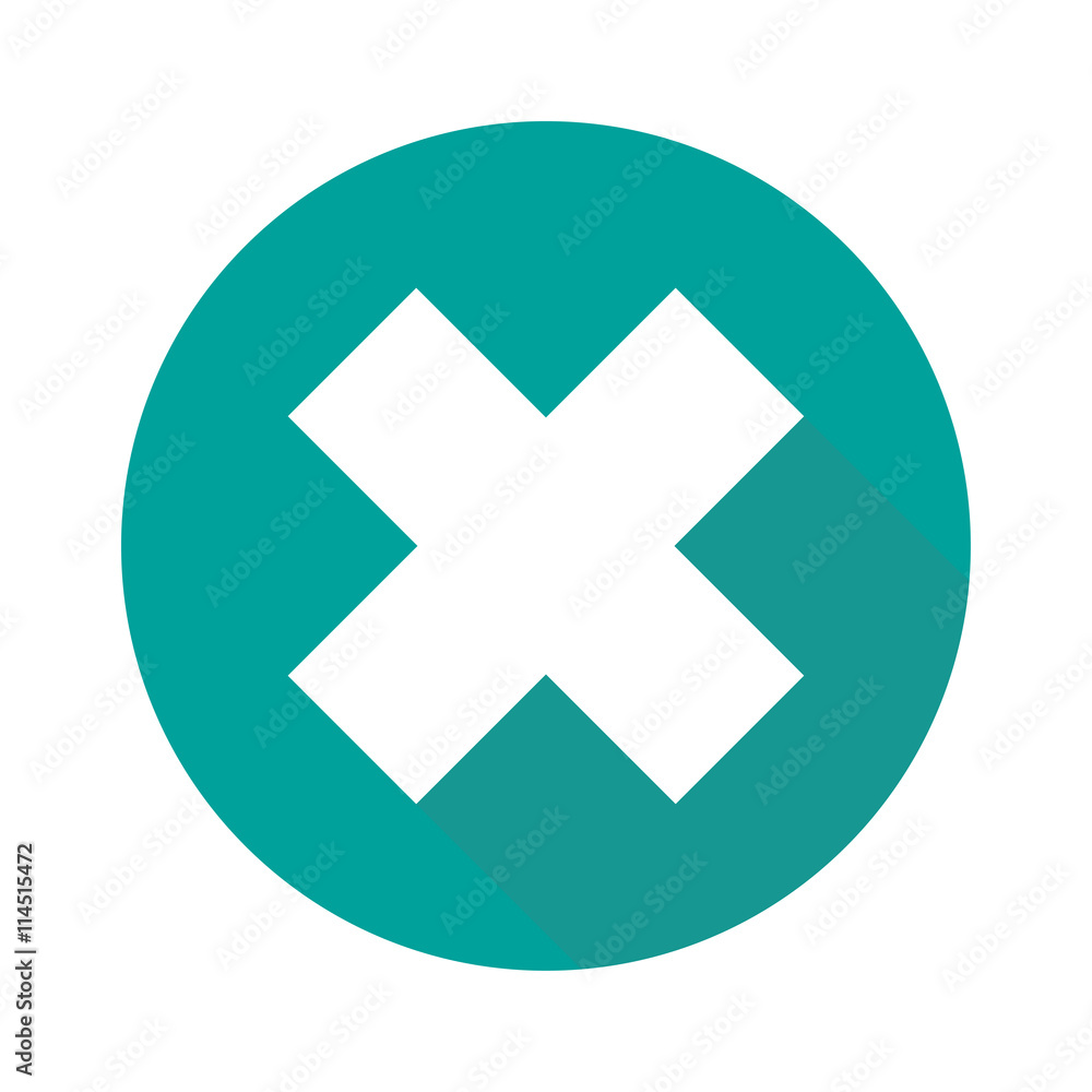 Flat cross icon isolated on white background Flat cross icon isolated on white background
