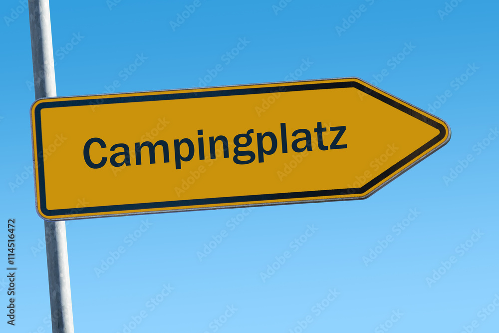 Fototapeta premium Schild 65 - Campingplatz