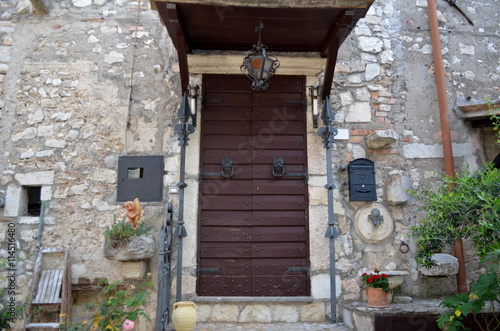 Glimpse of a typical medieval village in Italy