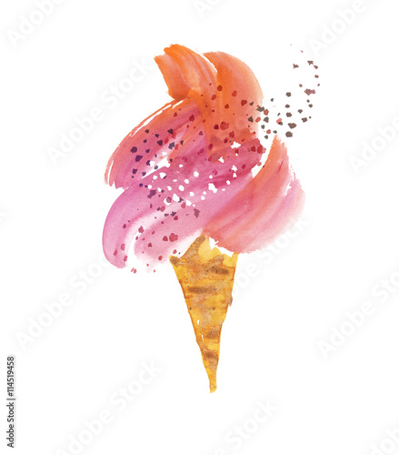 gelato ice-cream hand drawn...