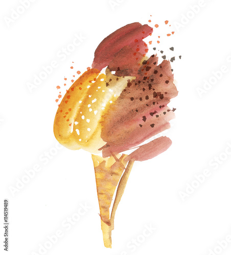 gelato ice-cream hand drawn...