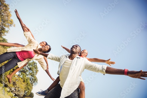 Fotografia Happy family enjoying together