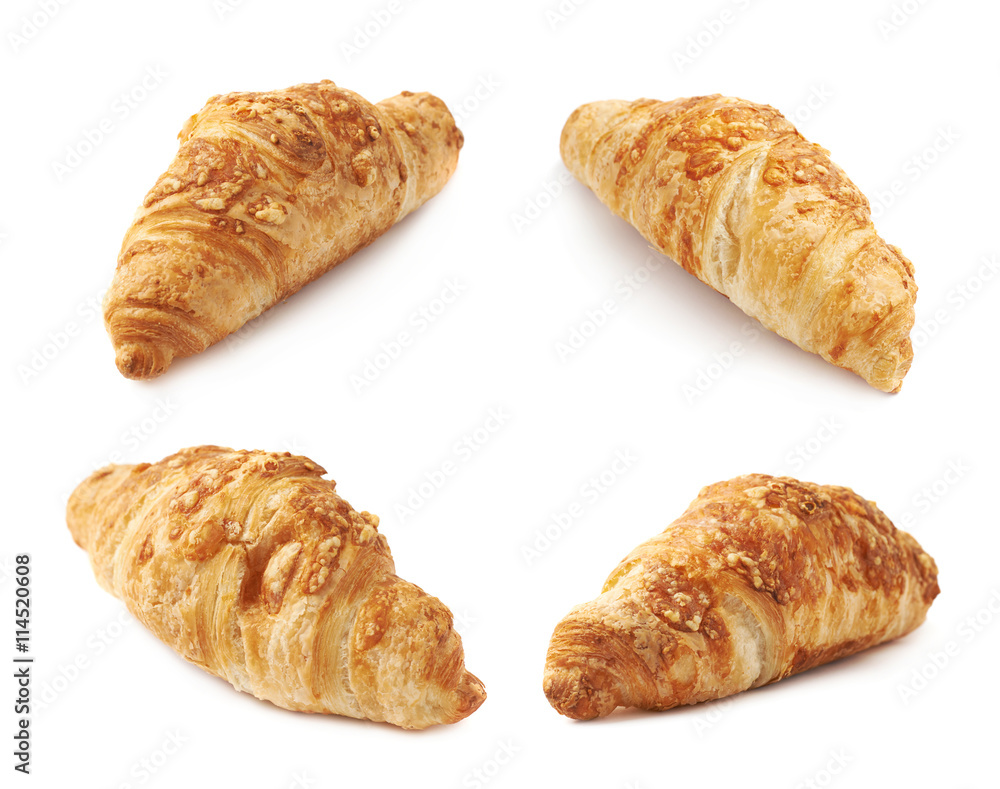 Cheese croissant pastry isolated Cheese croissant pastry isolated