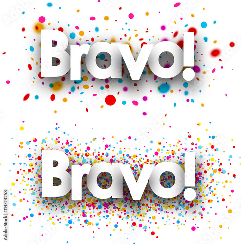 Bravo paper banners set.