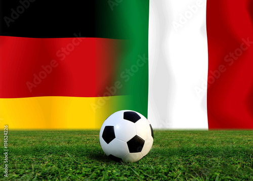 German vs Italy Football teams.