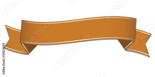 golden ribbon banner