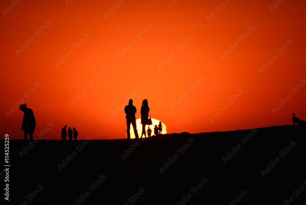 Sonnenuntergang am Strand