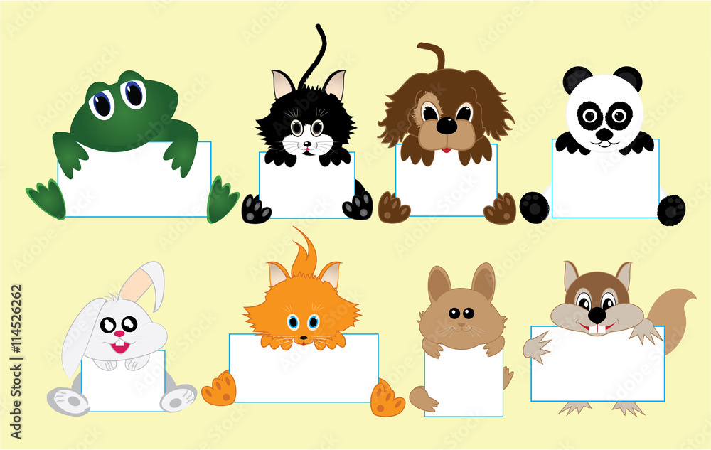 Ellerinde Pankart Tutan Hayvanlar