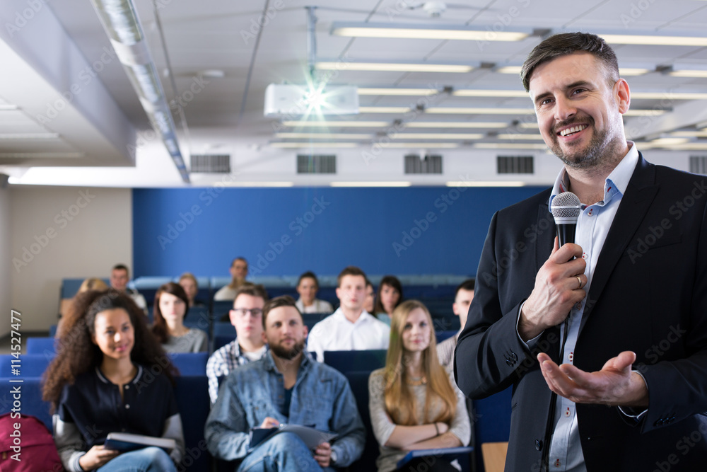 Happy to make students familiar with what interests him most Happy to make students familiar with what interests him most