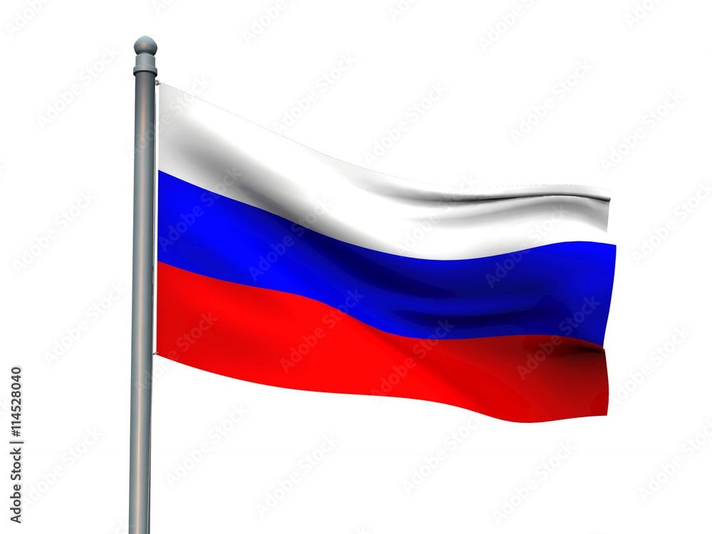 Nation flag on white background 3d rendering Nation flag on white background 3d rendering