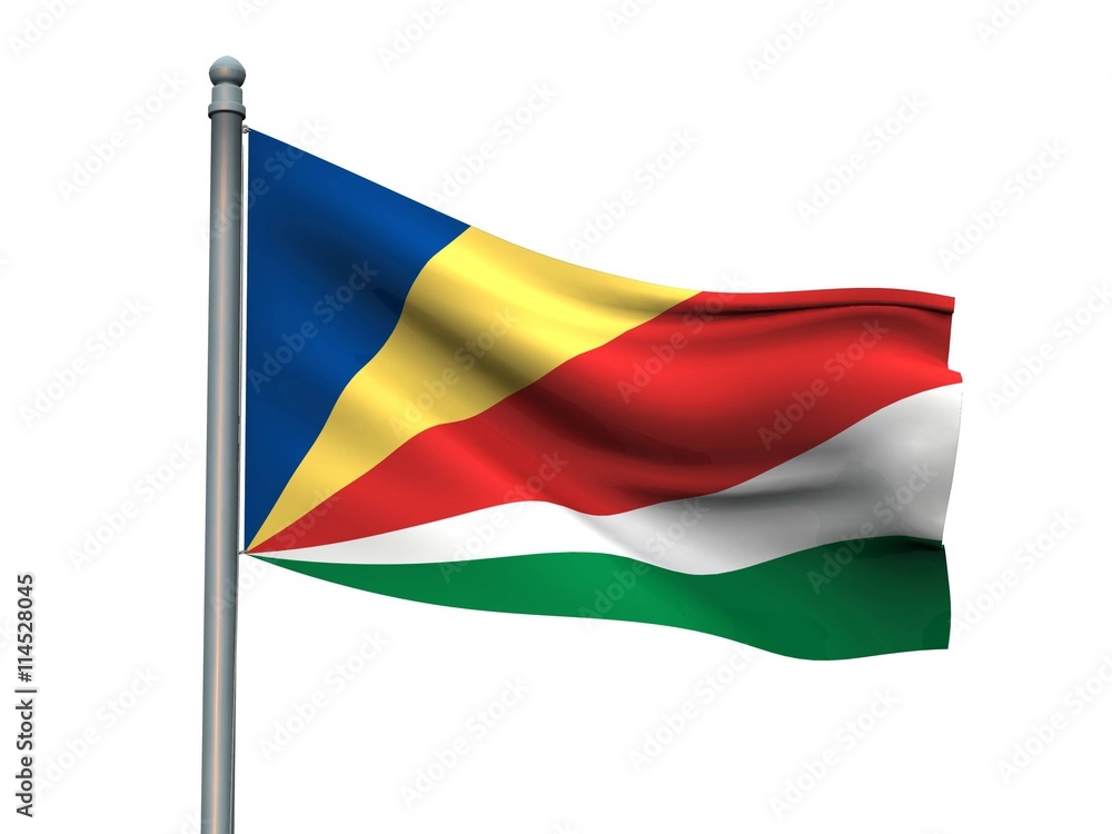 Nation flag on white background 3d rendering Nation flag on white background 3d rendering