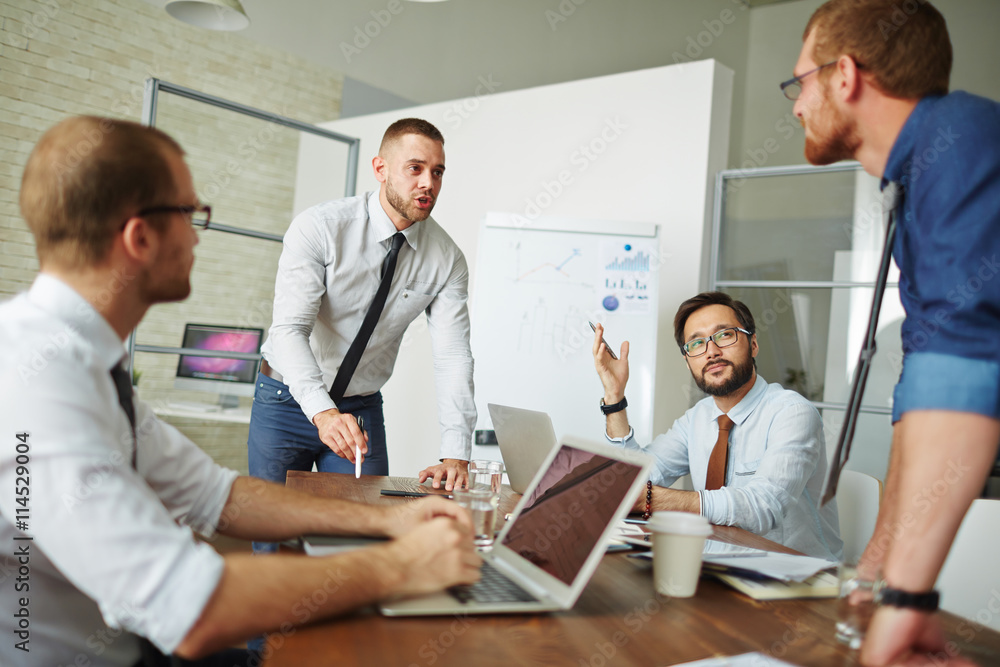 Obraz premium Business debating