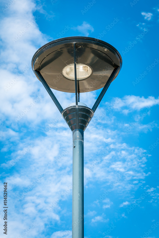 modern lamppost in the street modern lamppost in the street