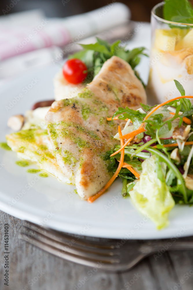Chicken breast with vegetables Chicken breast with vegetables