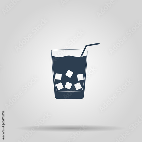 Glass of water icon.