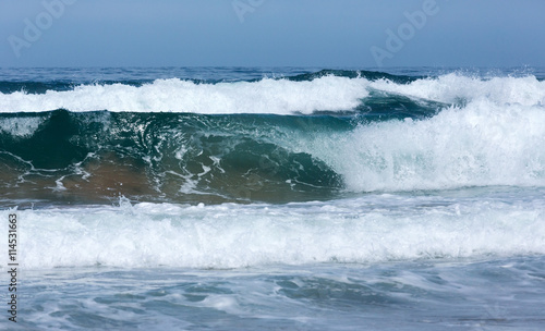 Sea surf waves.