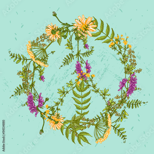 vector peace symbol