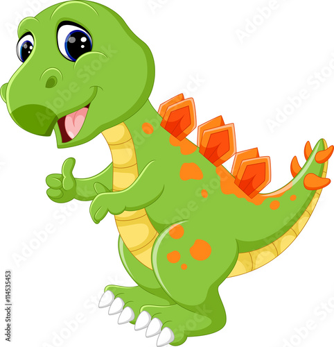 Cartoon cute dinosaur