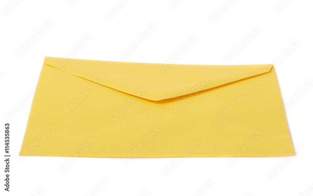 Yellow letter envelope isolated Yellow letter envelope isolated