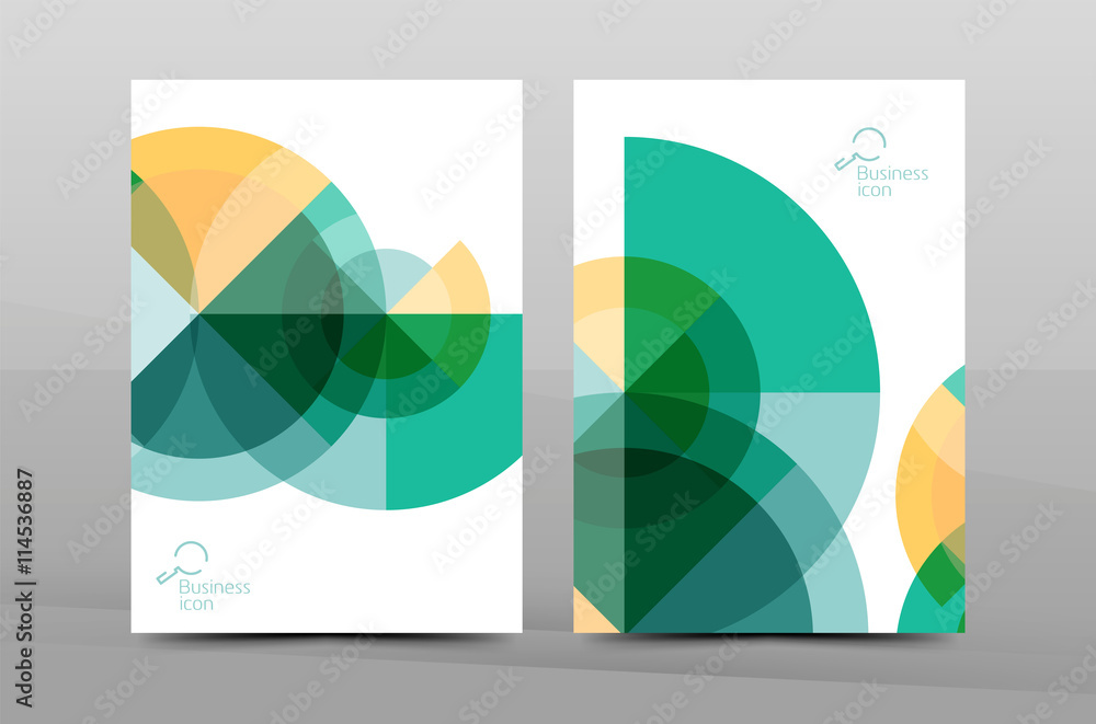 Annual report cover, geometric design Annual report cover, geometric design