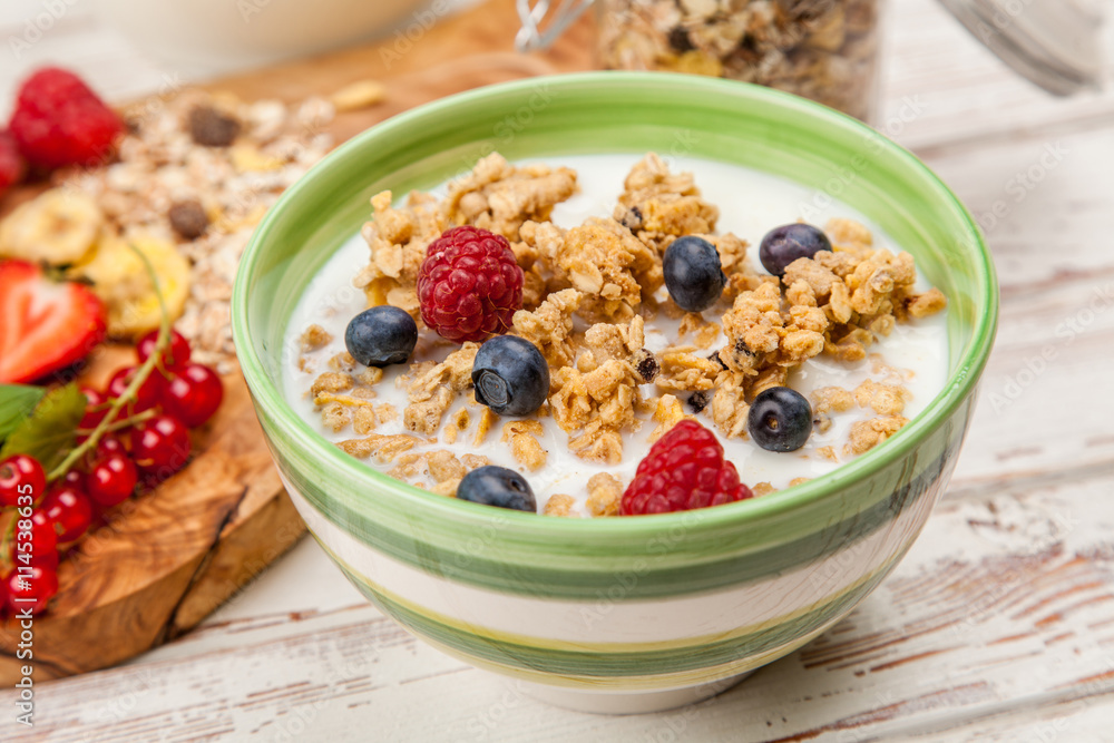 Muesli with berries Muesli with berries