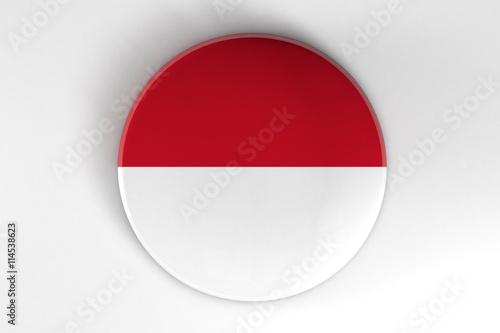Indonesia flag badge button