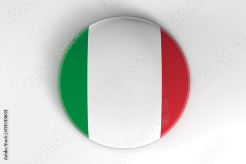 Italy flag badge button