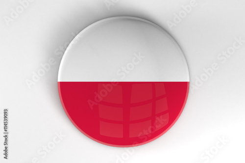 Free Download Poland flag button badge - GFXLoad