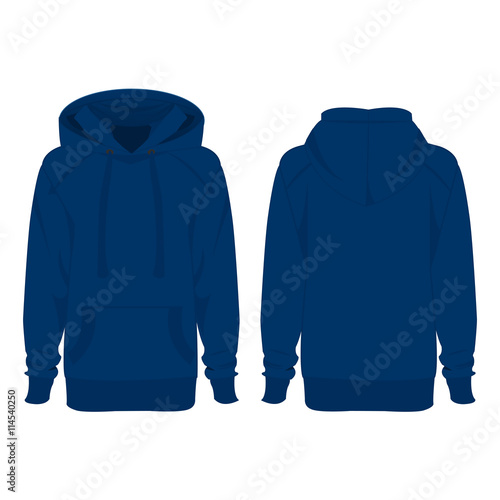 Light blue hoodie isolated vector
