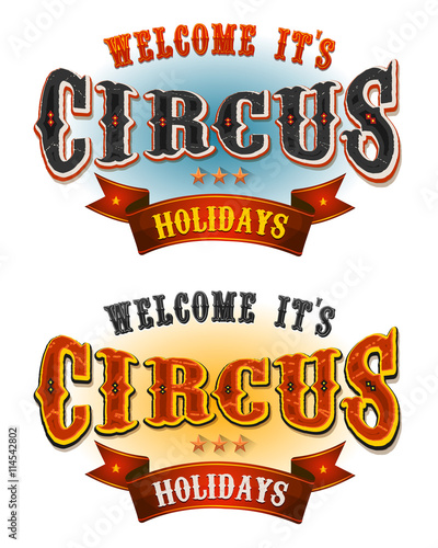 Circus Holidays Welcome Banners