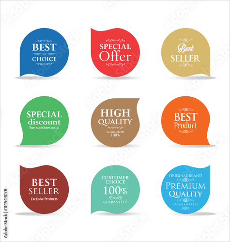 Modern sale badges collection 