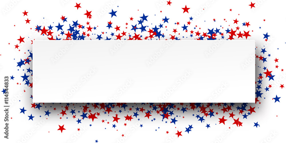 Banner with stars.