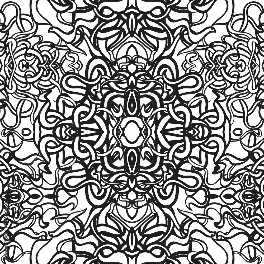 Fototapeta premium Vector seamless floral pattern