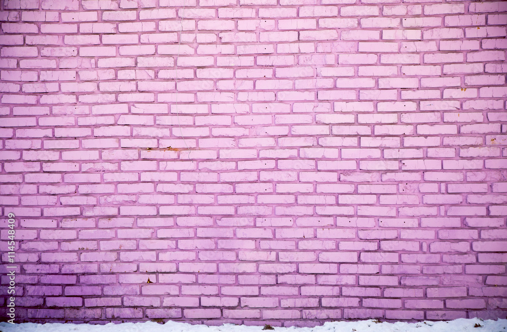  Lavender colored brick wall background