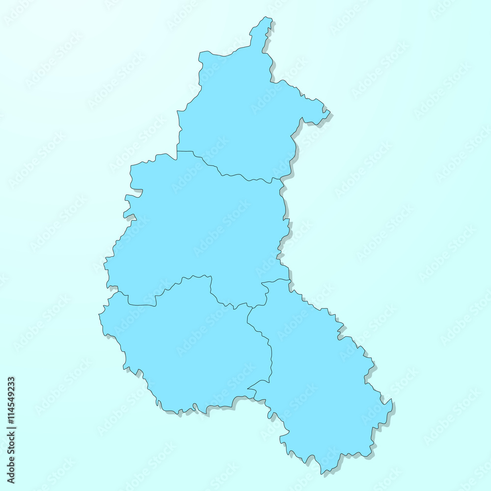 Champagne-Ardenne blue map on degraded background vector