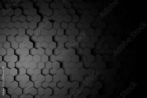 hexagonal background design © reneberger123
