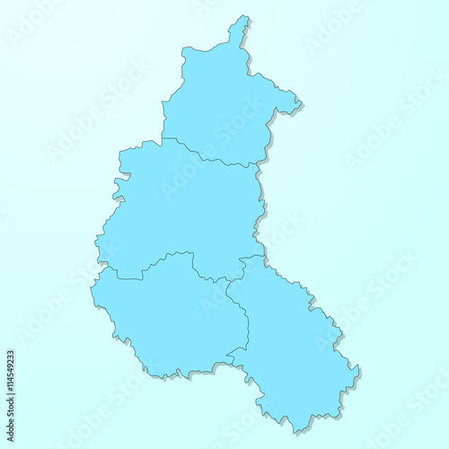 Champagne-Ardenne blue map on degraded background vector