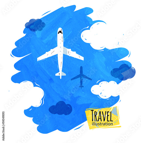 Top view of plane