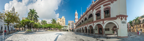Zocalo or Plaza de Armas, the main square of Veracruz, Mexico photo