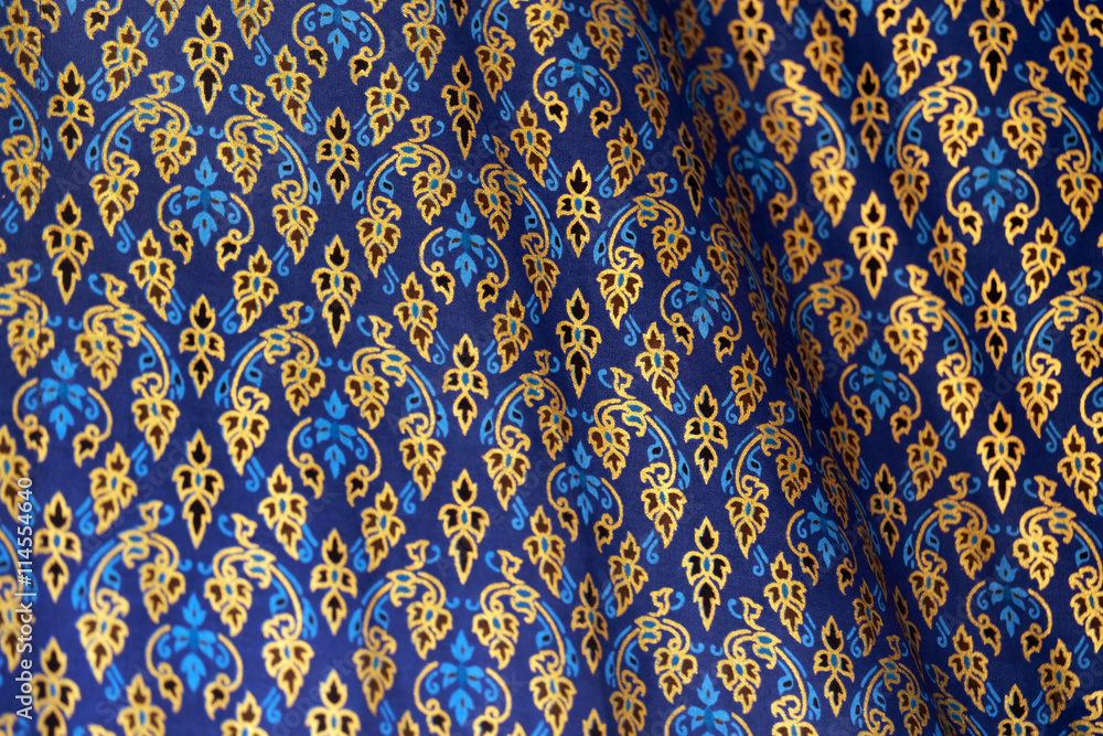 Silk fabric / Close up silk fabric thai style, soft focus.