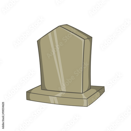 Sepulchral monument icon, cartoon style