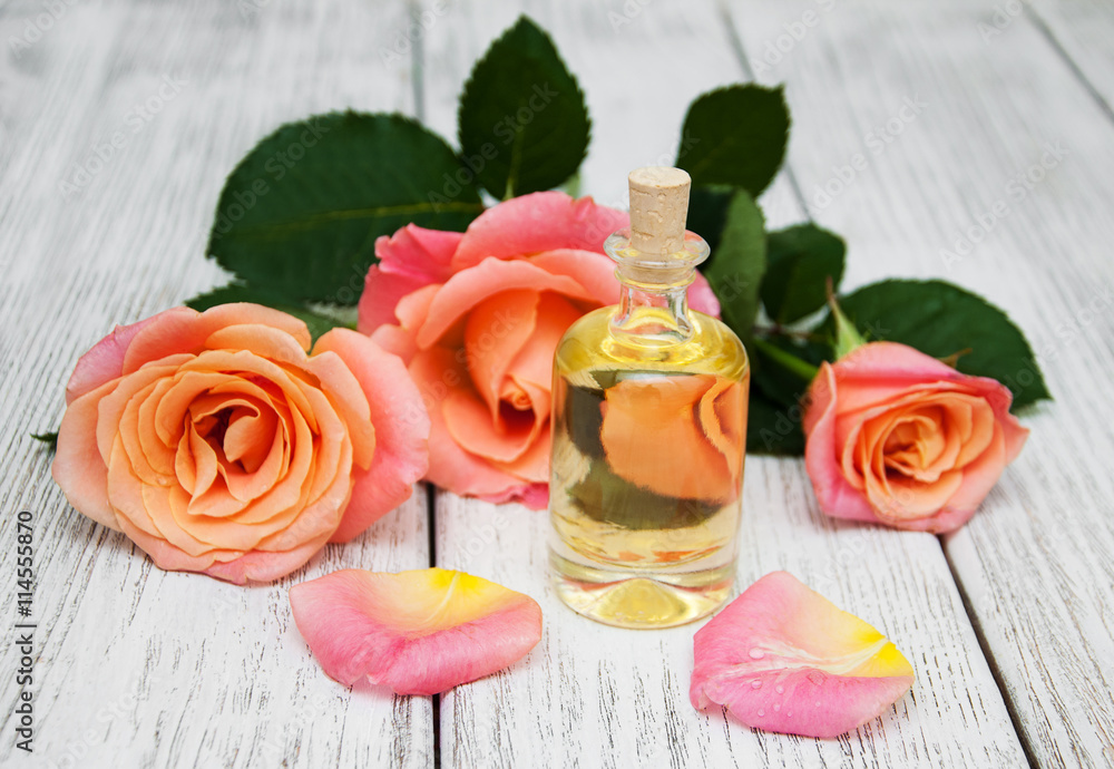 Spa concept with pink roses Spa concept with pink roses