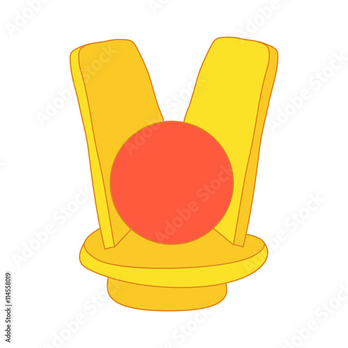 Golden sign of Egyptian Goddess Isis icon