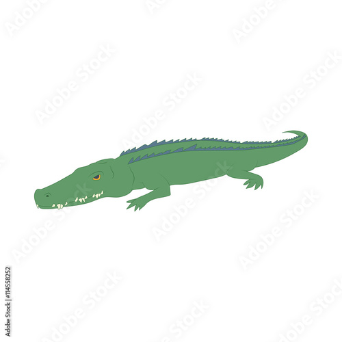 Crocodile icon  cartoon style