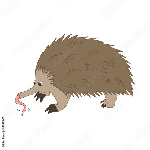 Anteater icon, cartoon style