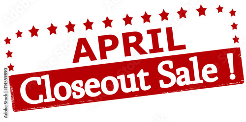 April closeout sale