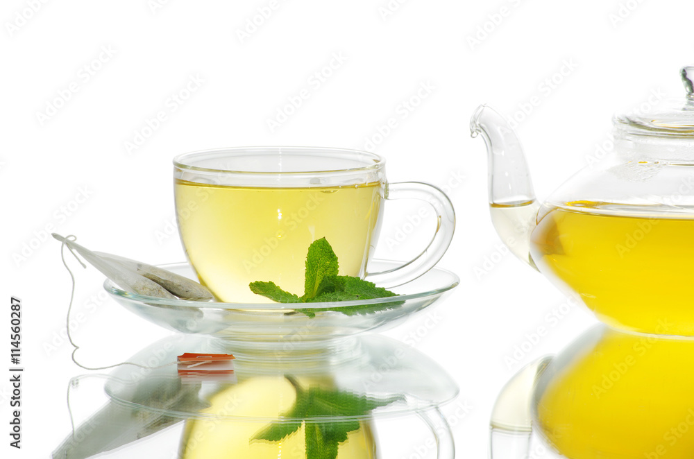 Glass cup of tea Glass cup of tea