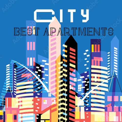Modern colored houses
